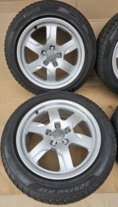 JanteAliaj 17''5x112 Audi A3/A4/A5/A6/A7 -Cauciucuri 225-50-17''M+S