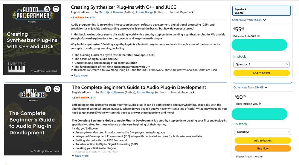 Книги за разработка на Audio Plug-ins с C++ и JUCE (Matthijs Hollemans)