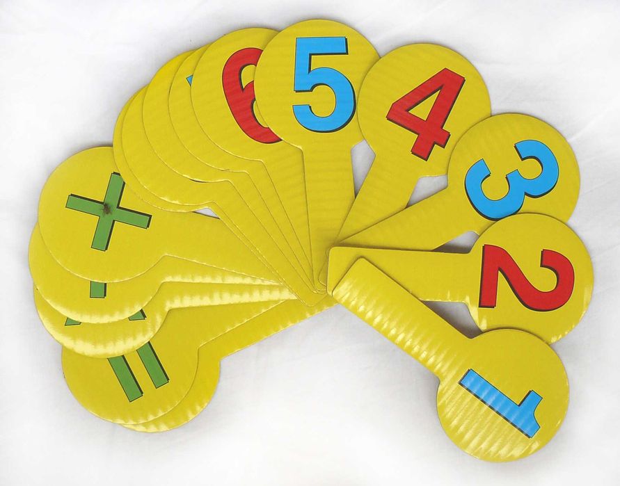 Цифри палки числа за първокласник