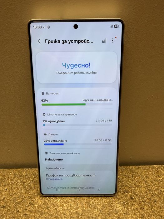 Като Нов! Samsung Galaxy S25 Ultra Titanium Whitesilver 1TB