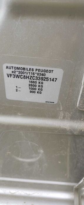 DEZMEMBRAM PEUGEOT 207-2007, 1398 cm3, 50Kw, cod motor 8HZ
