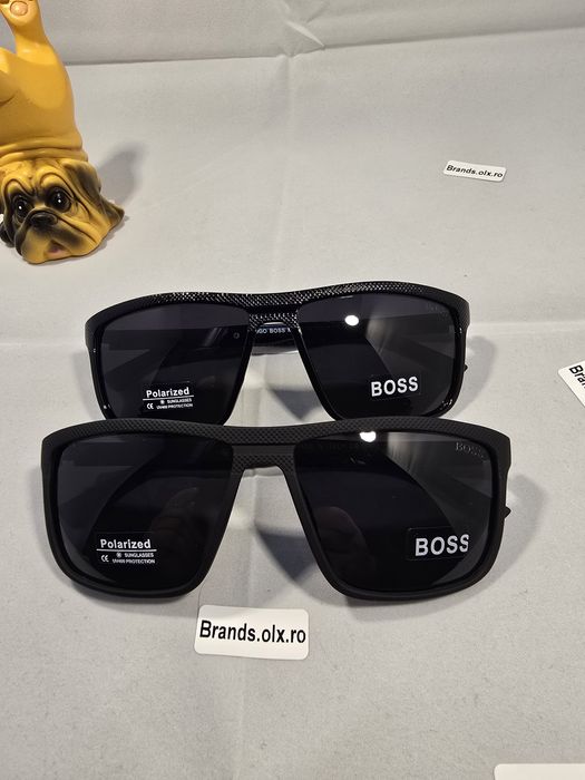 Ochelari de soare polarizati BOSS, Black Frame, Luicios sau Mat, 802, made in Italy, pret per bucata