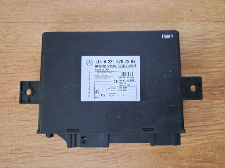 Unitate control Modul Keyless Go Original Mercedes S Class W221 CL C216 Cod A2218707292