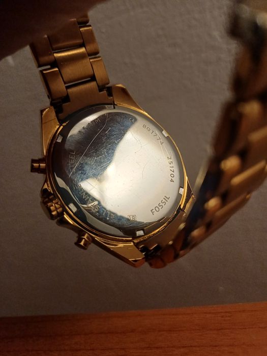 Ceas Dama Fossil Original BQ1774 Rose Gold / Daurat - Cronograf - Cutie