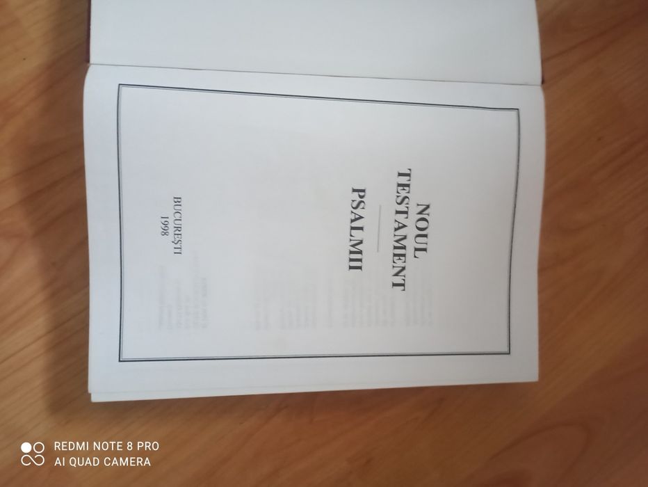Psalmii Noul Testament editat anul 1998