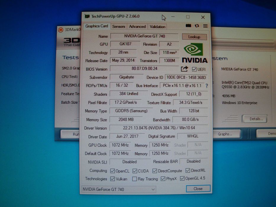 Placa video Nvidia Gigabyte GT740 2GB GDDR5 Samsung PCI-e
