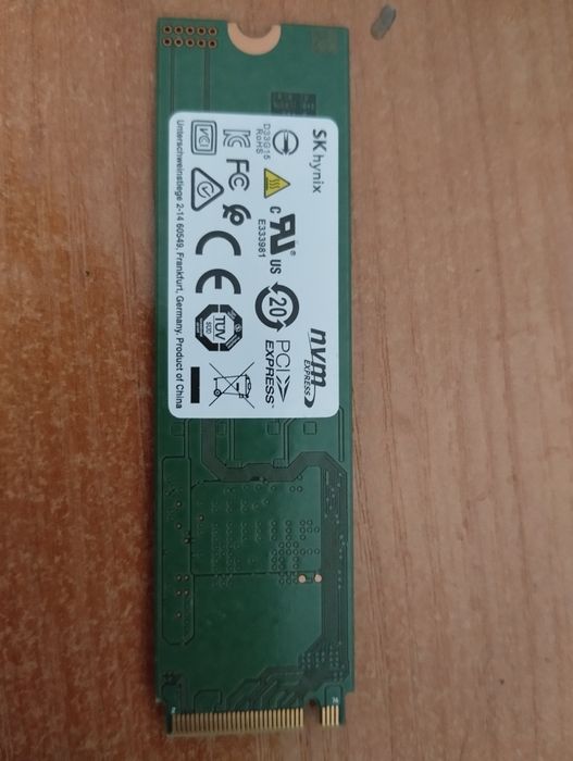 Продается Nvme SkHynix BC511 512GB в хорошем состоянии. Здоровья 100%