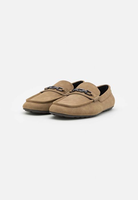 Mocasini Pier One bej marimea 42 noi piele ecologica cu catarama metalica