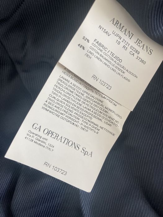 Armani Jeans сако лен памук