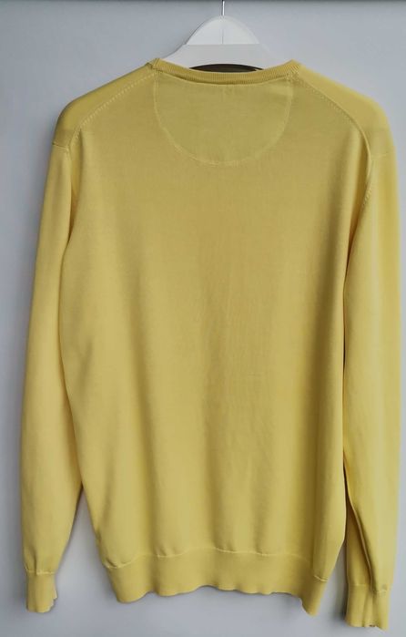 Pulover bărbați Christian Berg mărimea L 100%bumbac galben lemon