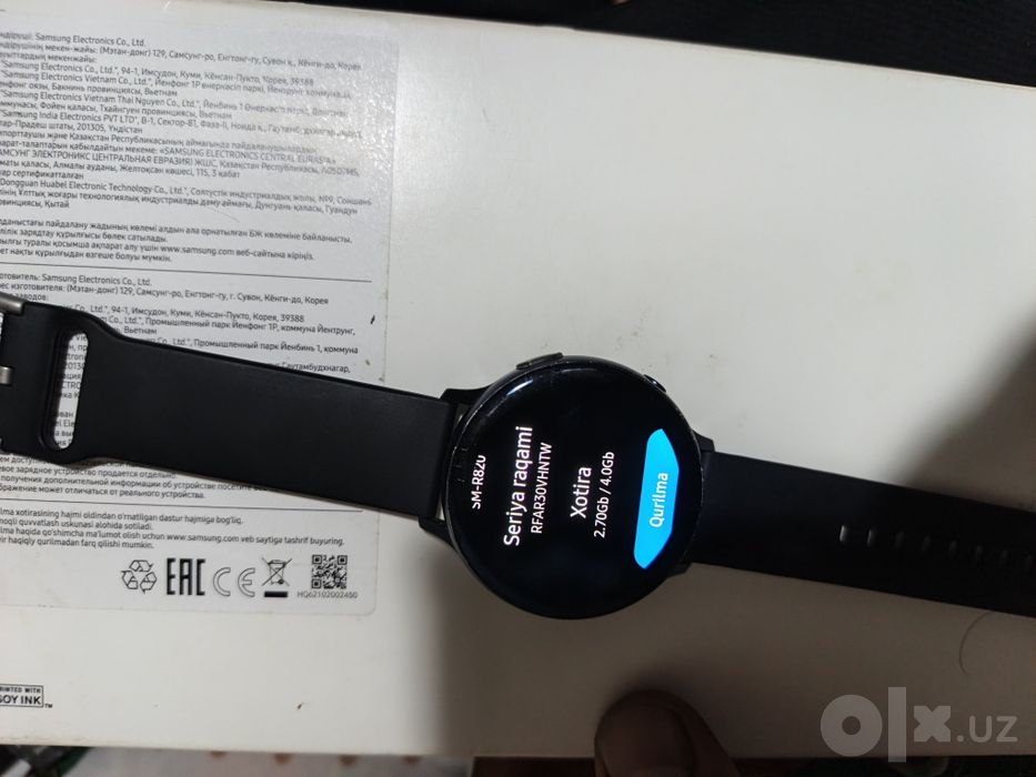 Samsung watch aktive 2 4 gb xotira