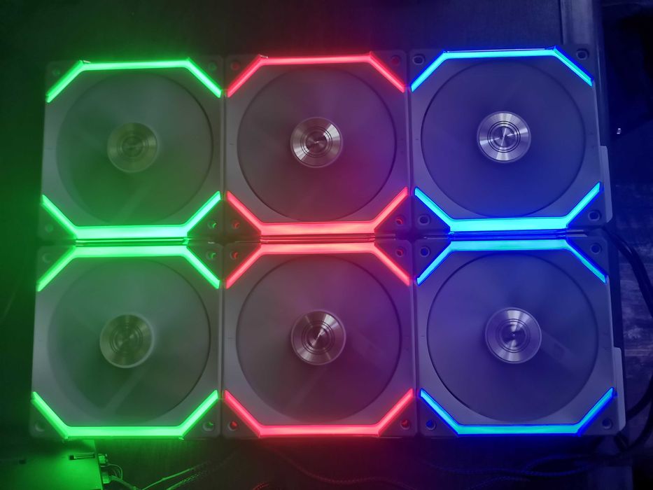 3 X Ventilator Lian Li UNI FAN SL120 RGB PWM White