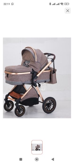 Продам коляску с авто люлькой