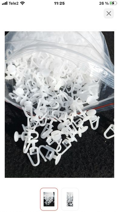 Новые. Крючки для штор. 1000 шт