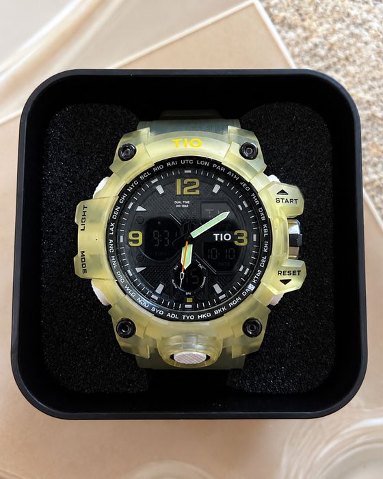 TIO спортен часовник – нов, Dual Time, WR 50M