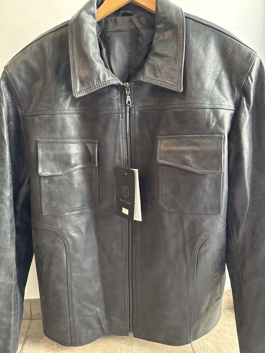 Geacă Piele Naturală Ferri Leather – NOUĂ cu etichetă, Mărimea XL