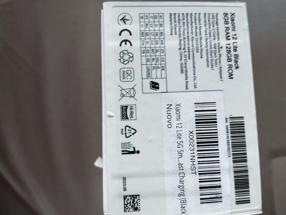 Xiaomi 12 Lite,nou ,8GB RAM 128GB ROM