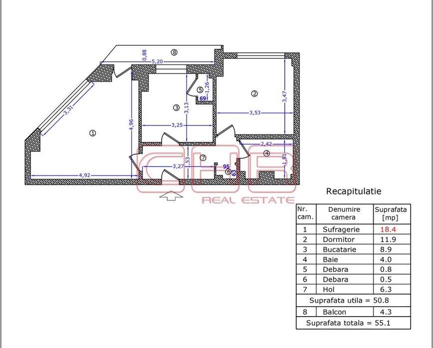 Apartament 2 camere Alexandria ultracentral, #934