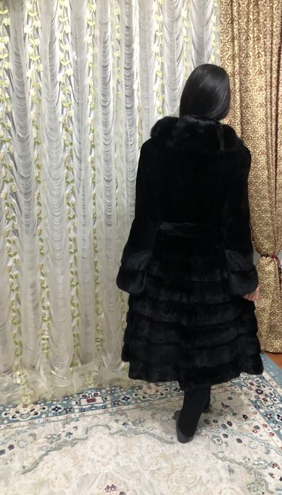 Норковая шуба с бобром