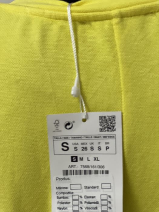 Vand rochie zara galbena material tricot se potriveste pt gravide