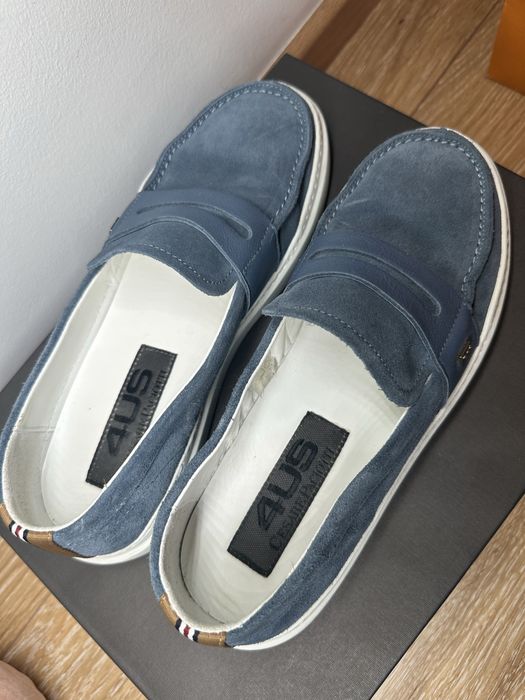 4 US Cesare Paciotti мъжки мокасини, 41-ви н, велур, отлично състояние