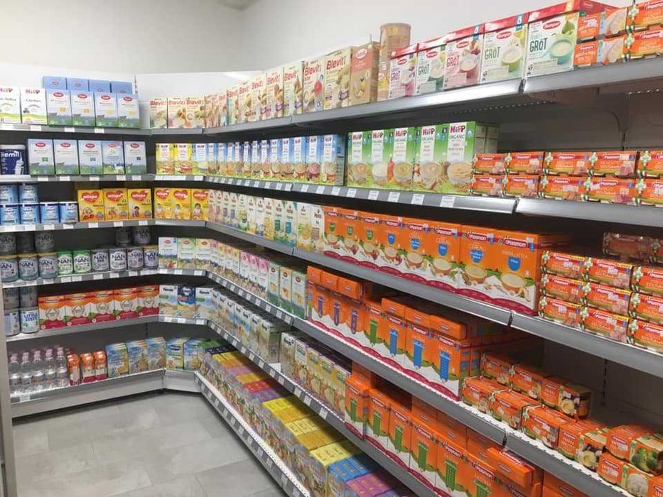 Магазинен стелаж, рафт, метални стелажи, професионално оборудване