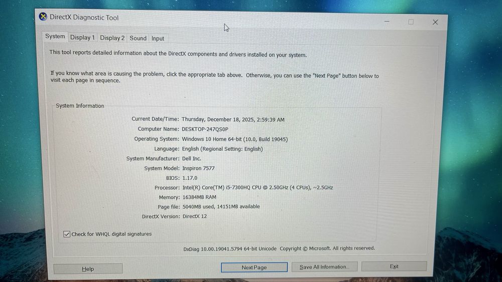 Laptop Gaming i5 Dell Inspiron 7577 16GB NVIDIA GTX 1060 - 6GB