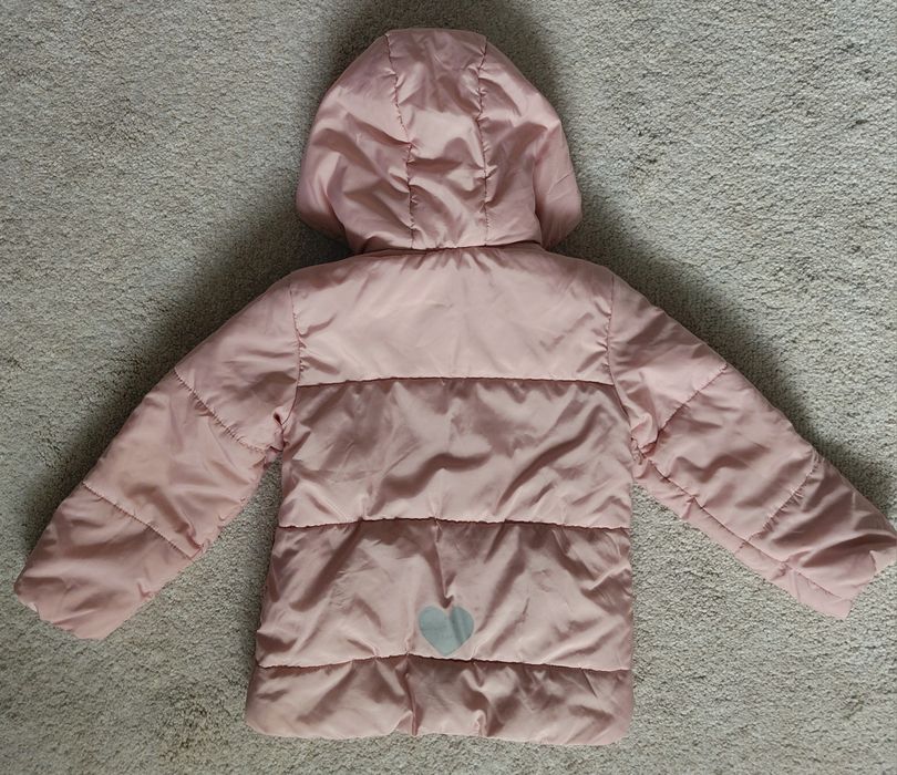 Lupilu Ватирано яке с качулка, пепел от рози, размер 104