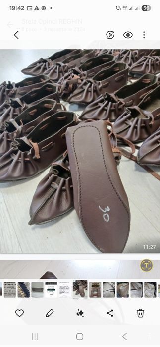 Opinci piele producator