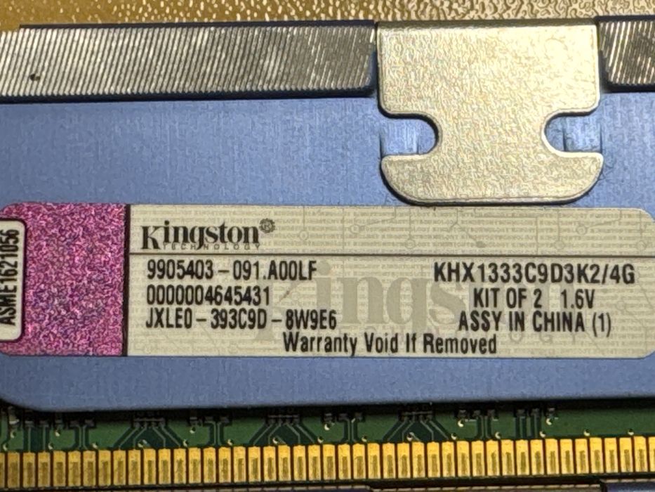 Kit memorie 8Gb (2x4Gb) Kingston HyperX DDR 3 1333MHz