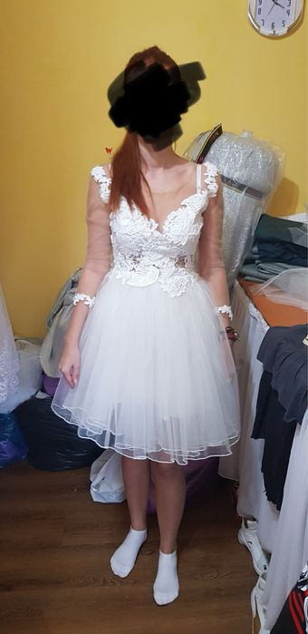 Rochie mireasa scurta
