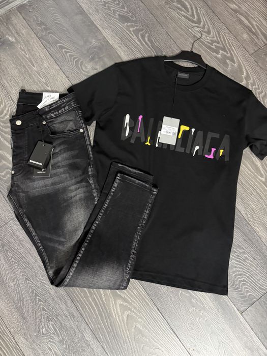 Blugi si tricou dsq 2 calitate garantata