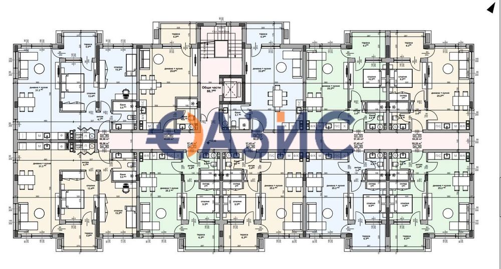 Продава се Двустаен апартамент в с. Равда, Област Бургас - 64 кв.м за 600 €/кв.м - Снимка #11