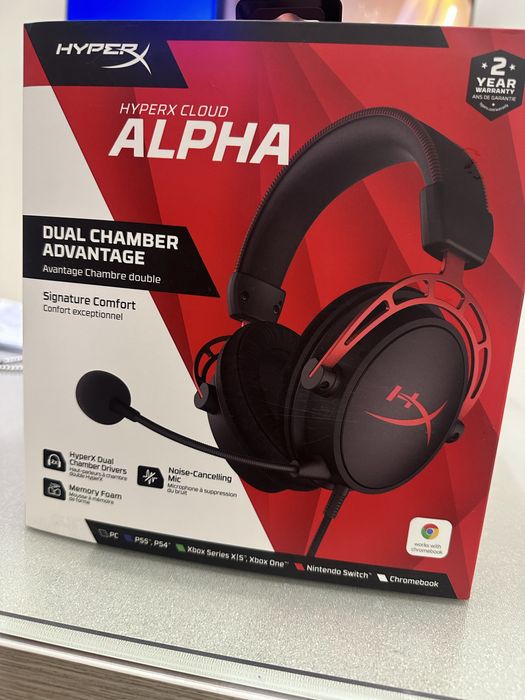 Новые наушники Hyper X cloud ALPHA