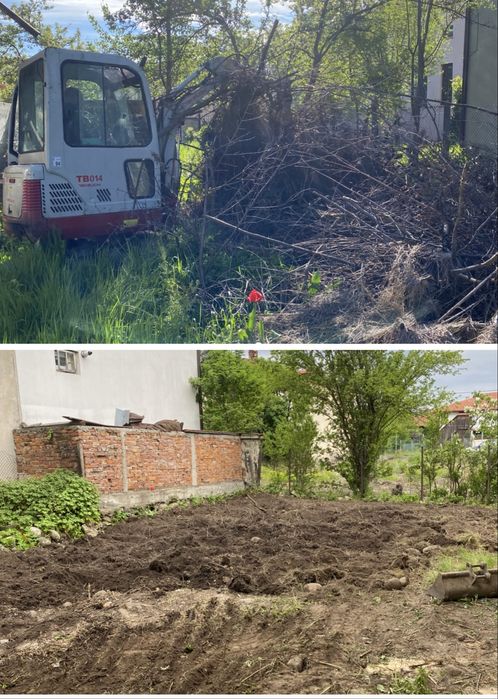 Изкопни услуги с мини багер 2.0 т, самосвал и комбиниран багер