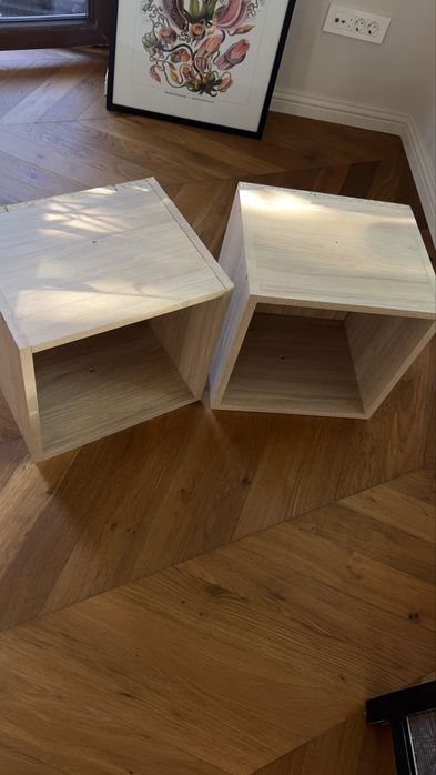 Set doua cuburi din lemn mdf