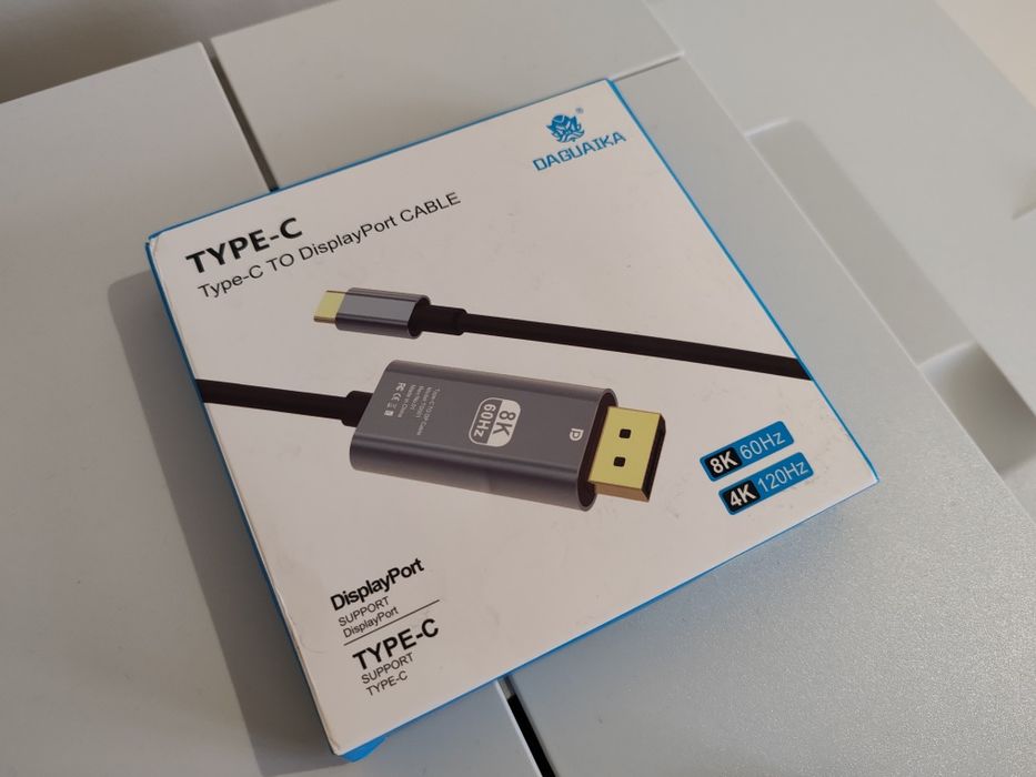 Кабель мощный игровой Type C to DisplayPort 8k