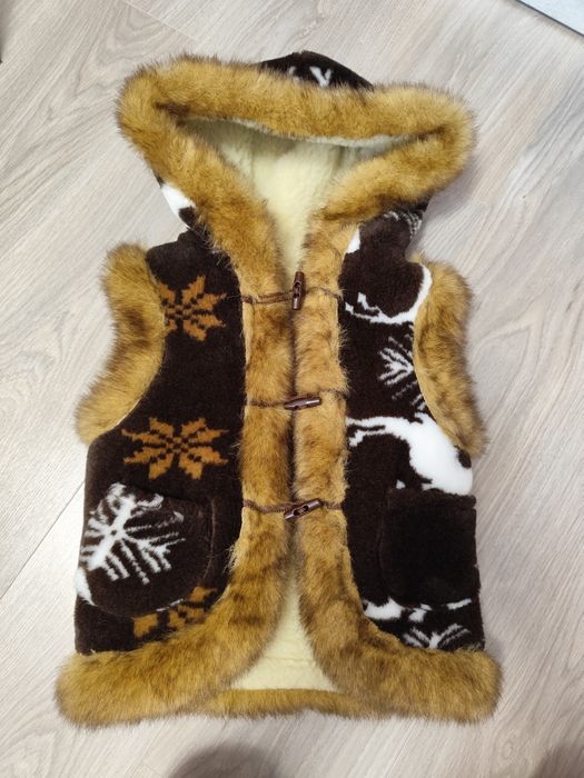 Vestă lână traditionala copii