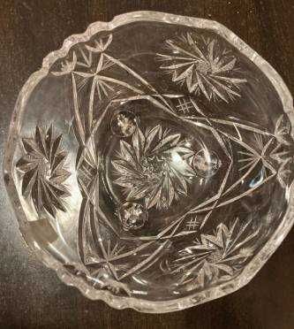 Кристална ваза,  кристална купа, стъклена ваза