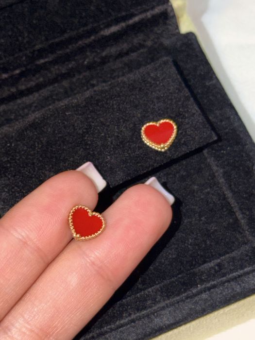 Van cleef heart серьги