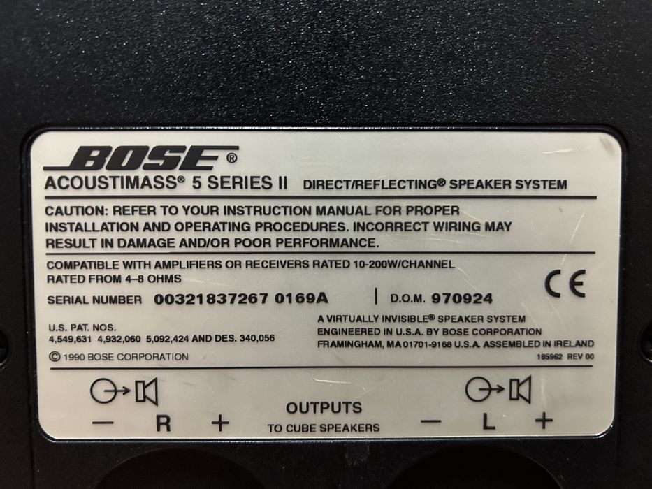 Sobwoofer bose acoustimass 5 series ll si boxe tangent HTD-50