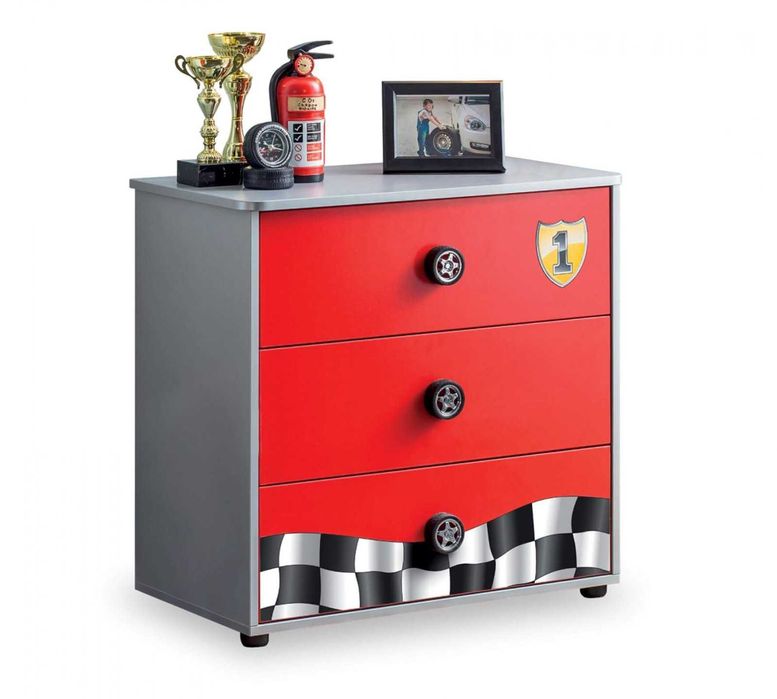 VAND mobila copii KIKA Austria 3piese dulap biblioteca comoda RACE CUP