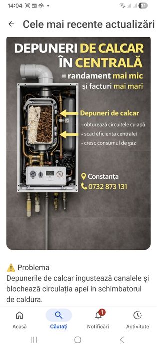 Spalare curatare instalatii termice