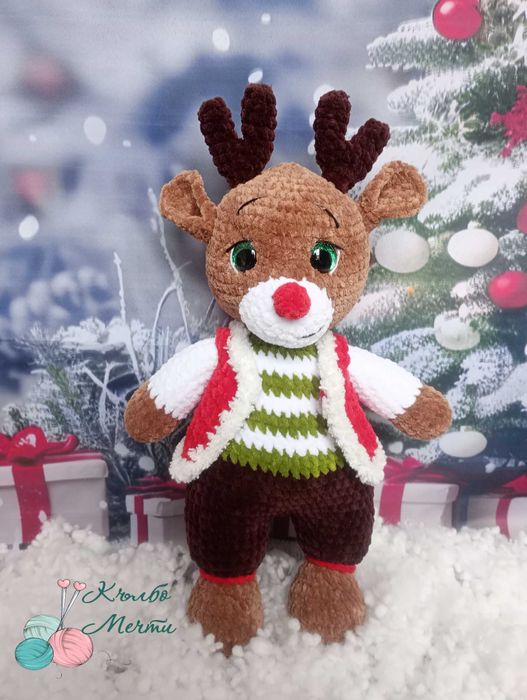 Ръчно плетени коледни Елени