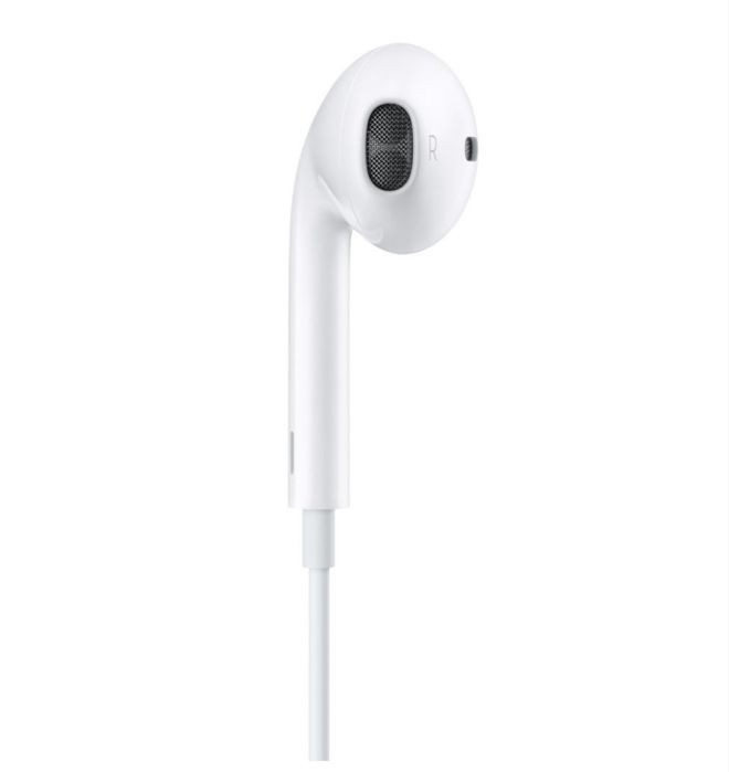 Слушалки с микрофон Apple - EarPods, Lightning Connector, бели