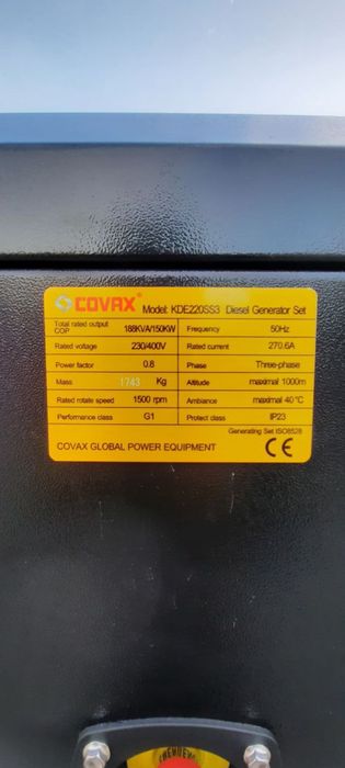 Dizel Generator Covax Navigator 188 Kwa 150 Kw Ss3 Ultra Silent