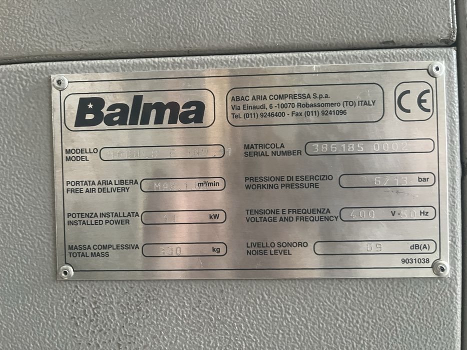 Compresor cu surub Balma 11 kw