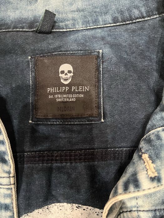Jachetă de denim philipp plein