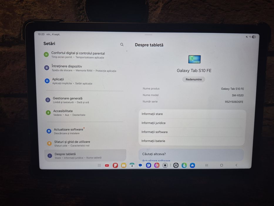 Samsung Galaxy tab S10 FE