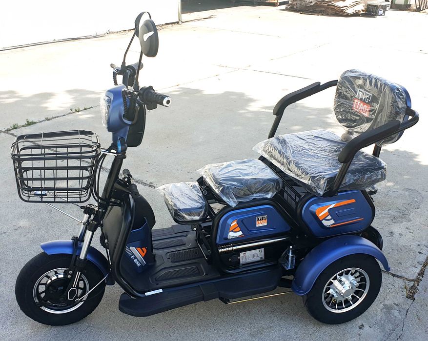 Електрическа триколка М19 48В 20 АЧ алуминиеви джанти